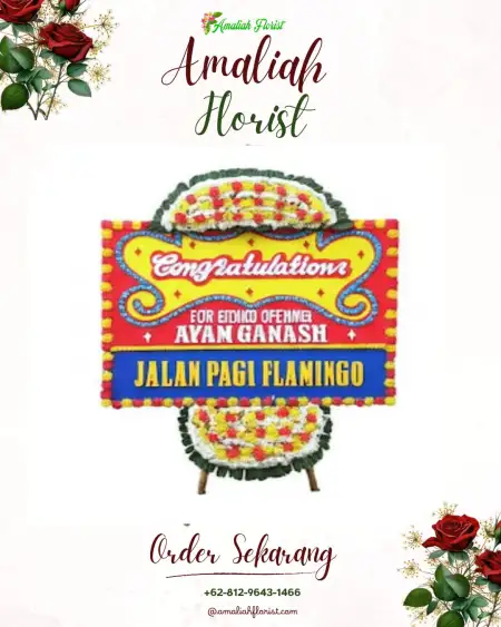 Sewa Papan Bunga Penamping